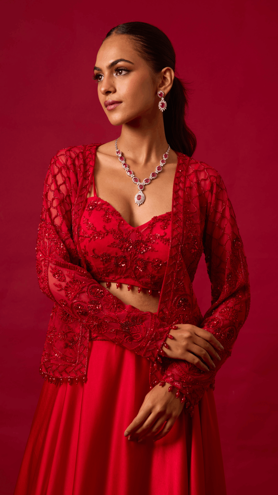 Crimson Kiss Lehenga Set