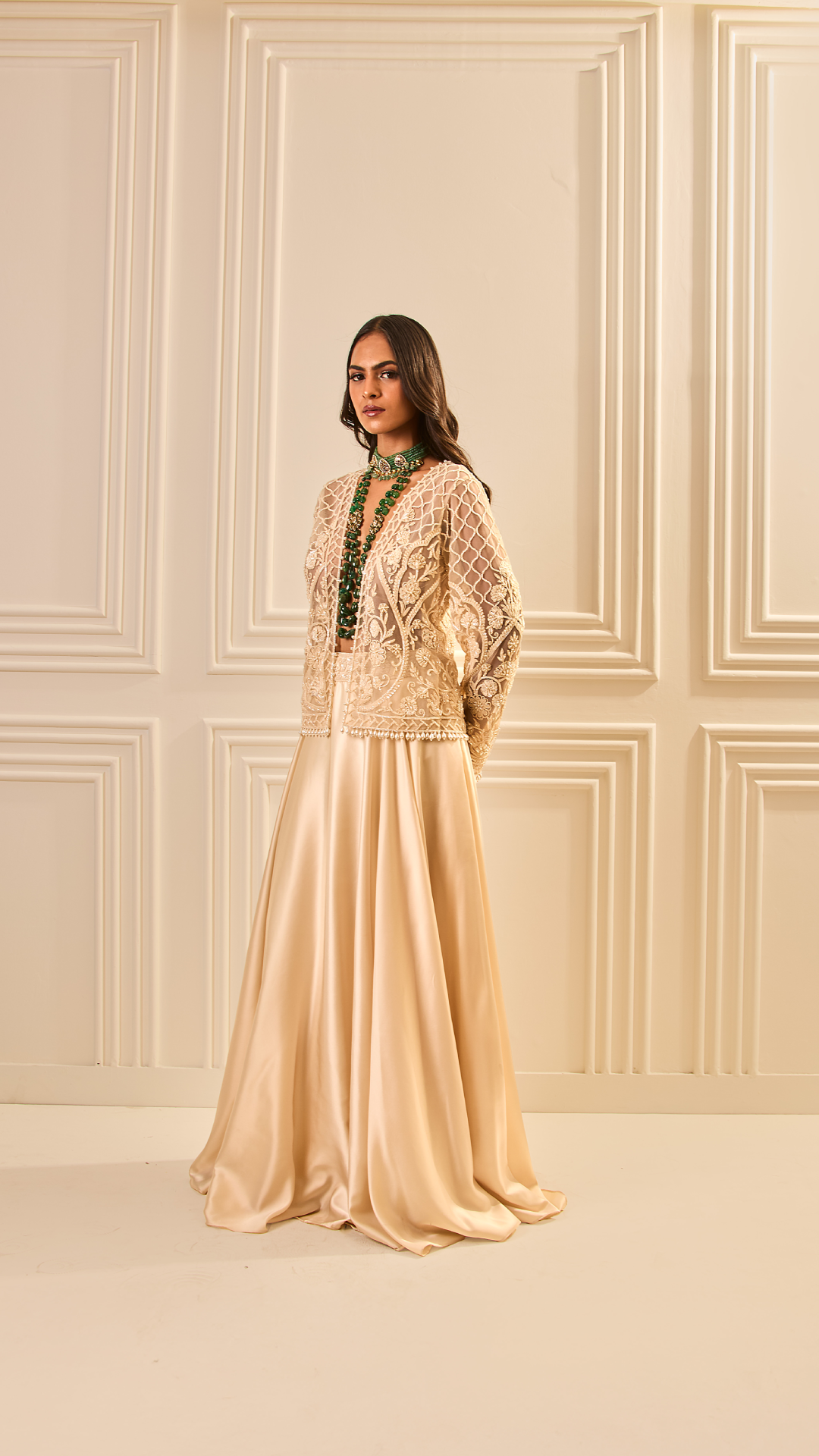 Champagne Glow Lehenga Set