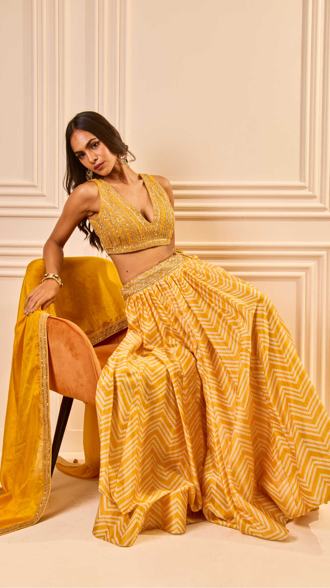 Satrangi Lehenga Set