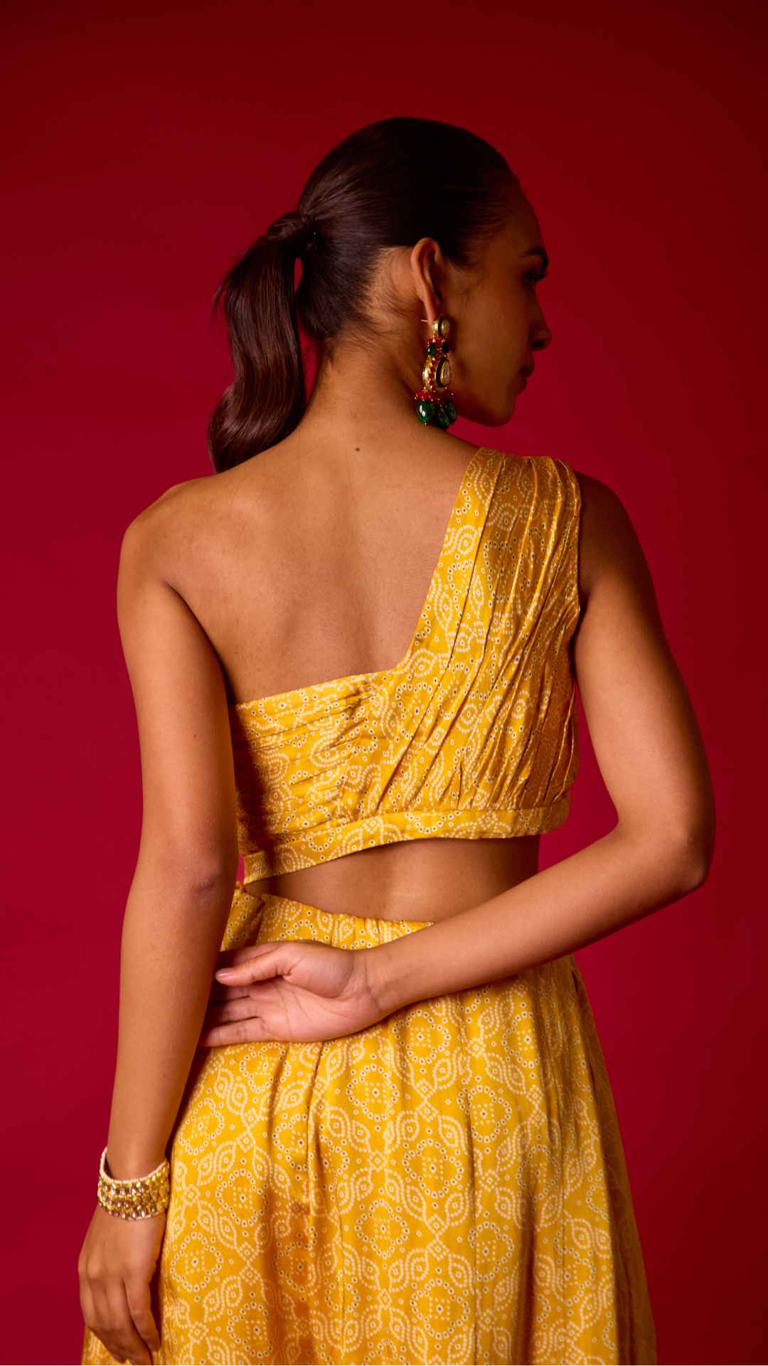 Sunehri Sharara & Draped Top