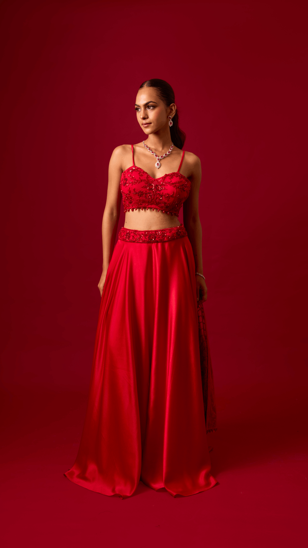 Crimson Kiss Lehenga Set